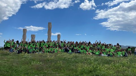 Grup de nens i nenes participants del CROMA